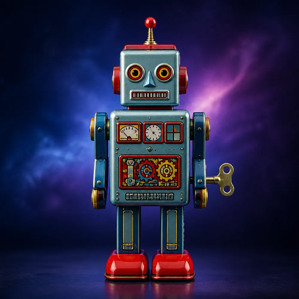 Retro Tin Robot